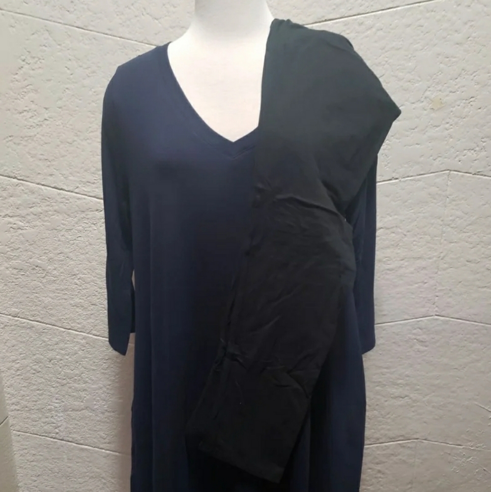 Navy Tunic w/ Pockets & Legging Set 2X